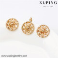 64039 Xuping fashion dubai 18k gold rani haar alibaba jewelry set